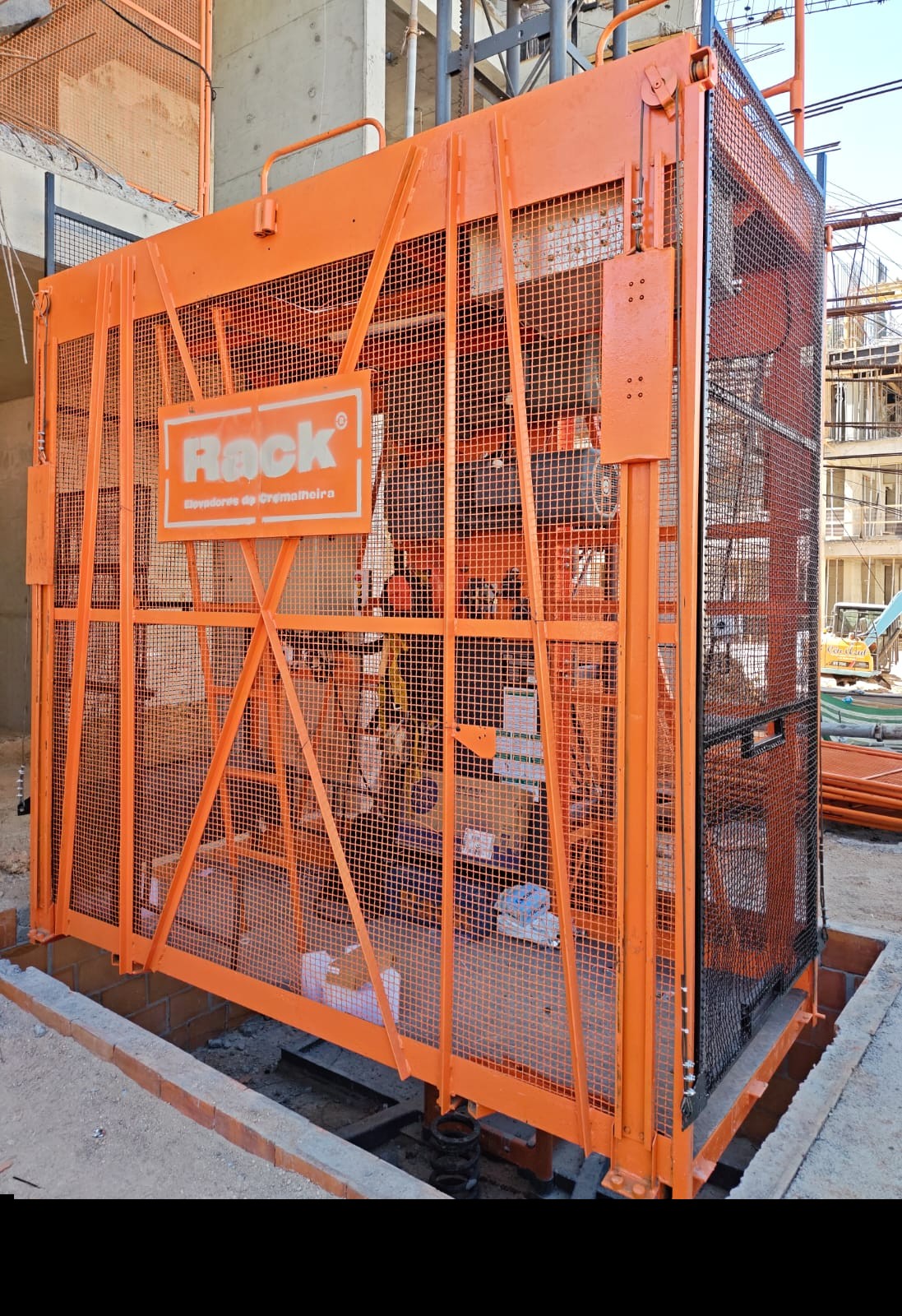 Detalle exterior de la cabina Rack