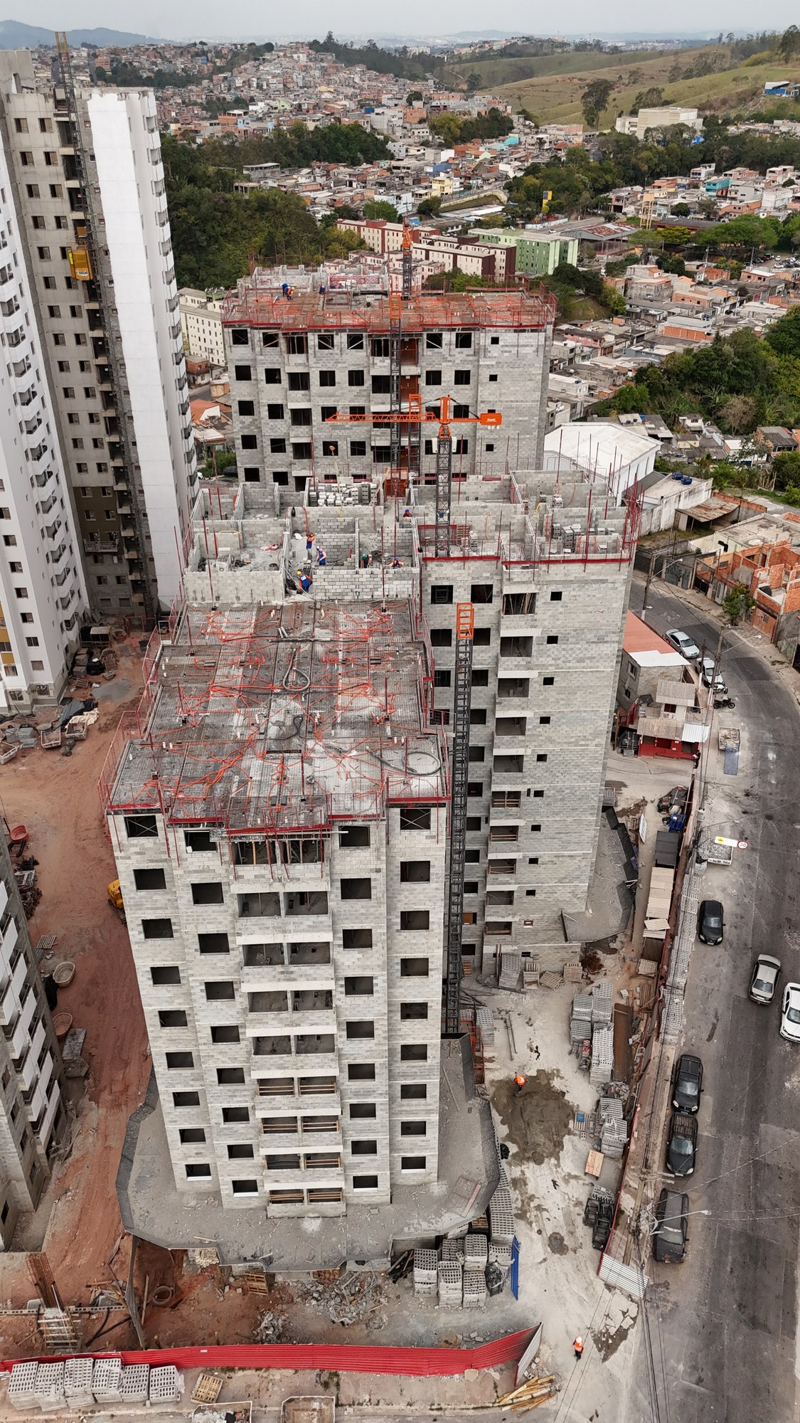 Vista del conjunto de torres desde arriba
