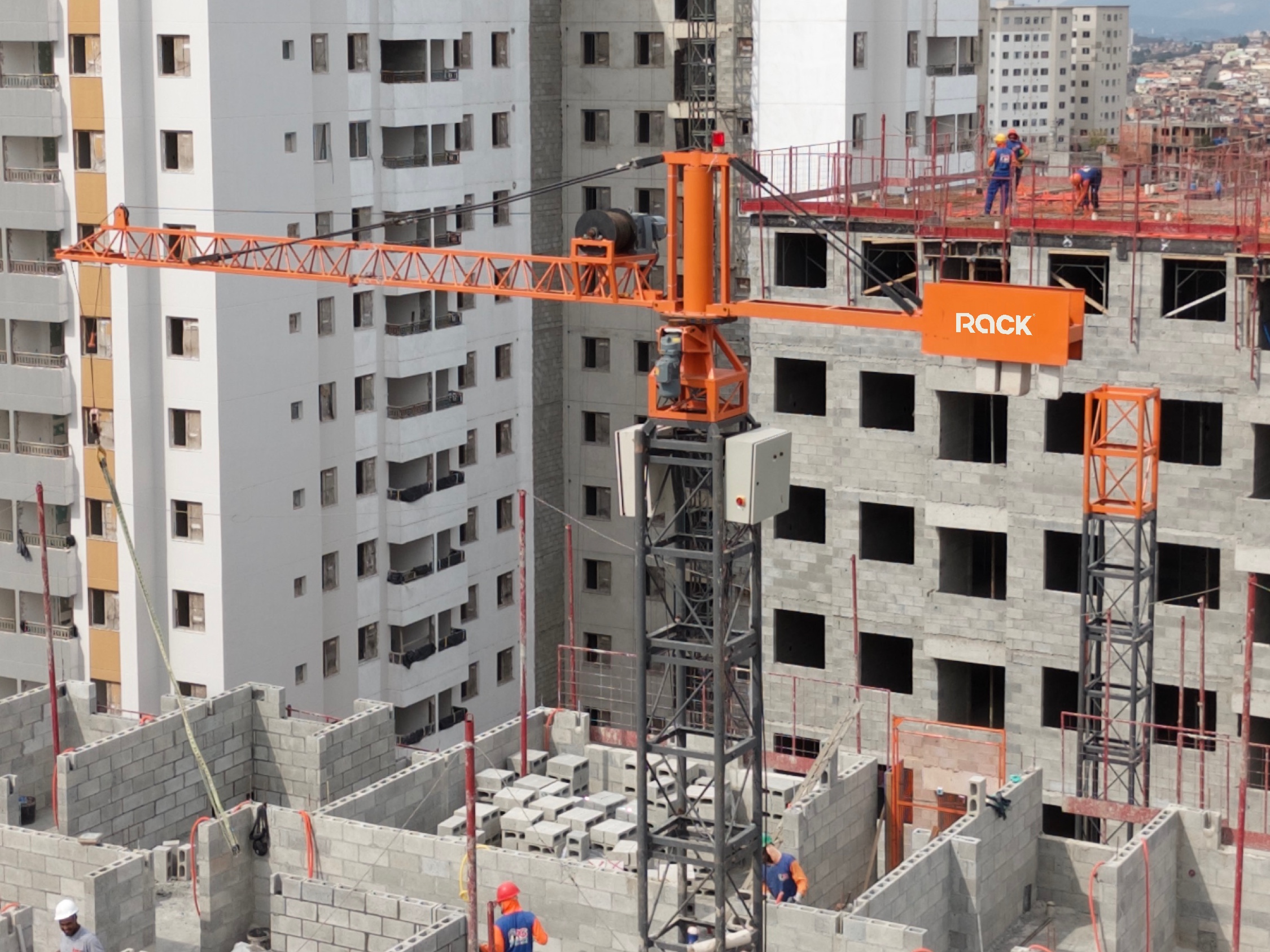 Small crane from Rack's equipment portfolio