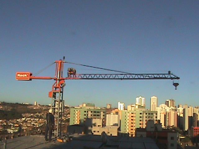 Grua de pequeno porte do acervo de equipamentos Rack
